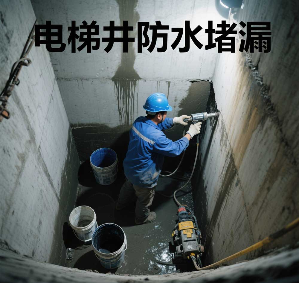 电梯井防水堵漏，重庆专业电梯井漏水维修公司